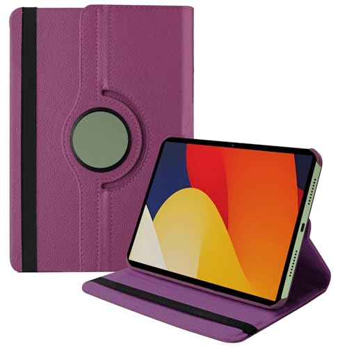 Image of TGK 360 Degree Rotating Flip Cover Case for Moto Pad 60 Pro 12.7 inch 2025 Release Tablet (Purple)