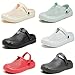Plus Size Men's Fashion Clogs, Slip-on Closed Toe Sandals, Soft Sole Walking Shoes, Outdoor Garden Shoe Beach Sandals (Black,14)