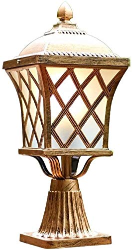 Pilier lumière traditionnelle pour sécuriser et décorer les murets de clôture