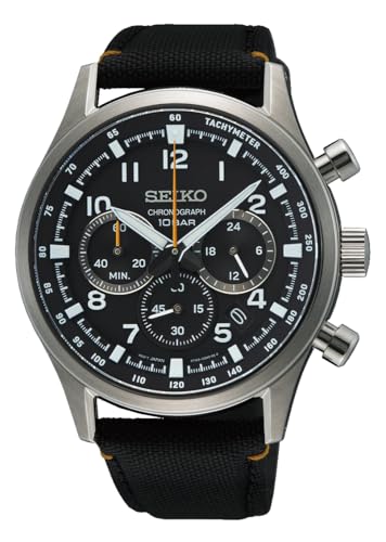 Seiko Men's Chronograph Quartz Watch with Nylon Strap