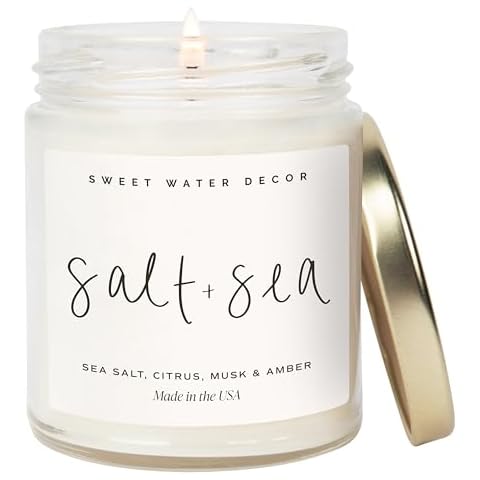 Sweet Water Decor Salt and Sea Candle Cover