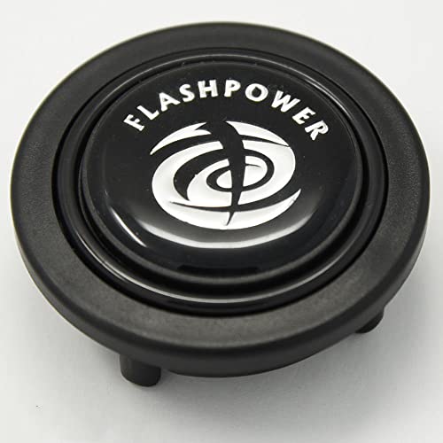 Regular Plastic Horn Button for 6-bolt Steering Wheels (Black)