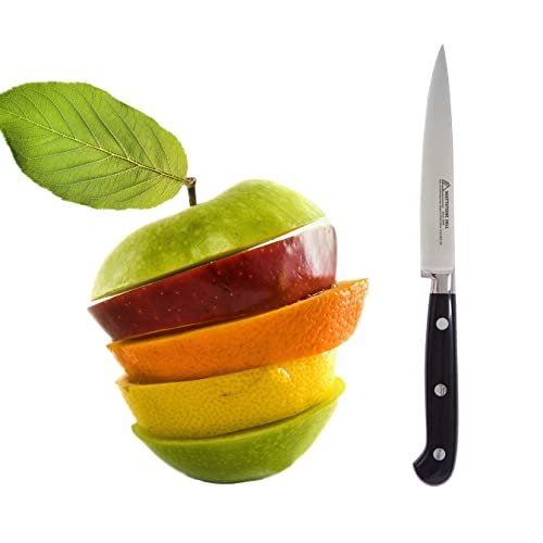 Kitchen Utility Knife - Mattstone Hill 4.3" Paring Knife, Vegetable Knife, Triple Rivet Handle #TOP4