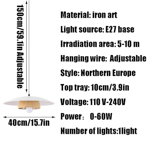 Suspension simple E27 avec abat-jour métallique orienté pour éclairage ciblé - 7