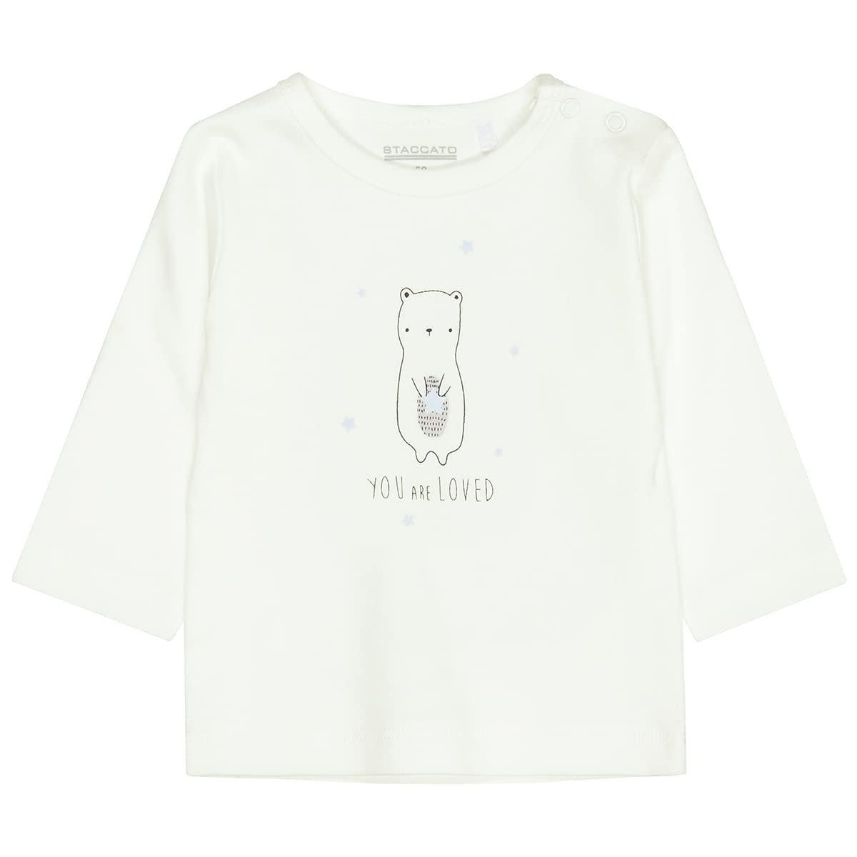 Staccato Baby Geschenkset 3-teilig - Unisex, Jungen, Mädchen - Bio-Baumwolle, Organic Cotton, bequem, pflegeleicht - Farben: Blau, Rosa, Grau, Größen 56-68 (68, Hellblau)