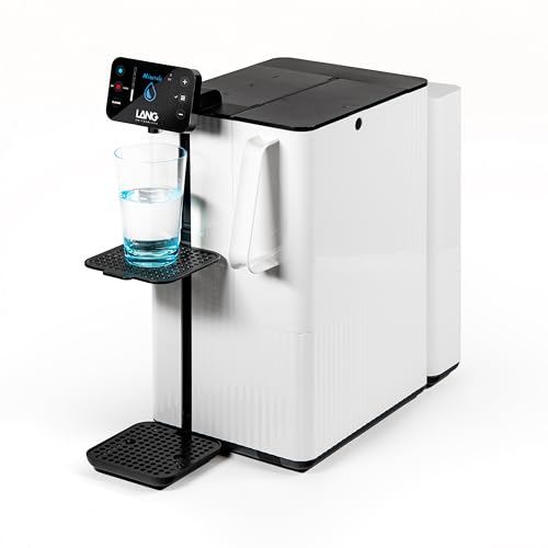 LANGWATER Depuratore d'acqua e mineralizzazione TheWell2 - Filtrazione acqua senza installazione, Osmosi Inversa, UV e aggiunta di minerali (confezioni vendute separate) - Distributore di Acqua Calda