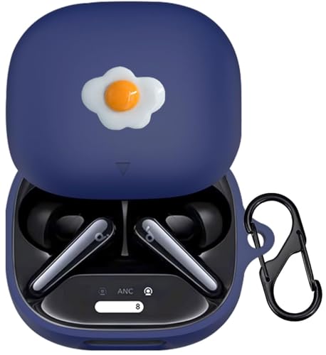 HOGOKABA イヤホンケース Anker Soundcore Liberty 5に適合する ワイヤレス イヤホンケース Soundcore Liberty 5 用 カバー イヤホンカバー 耐衝撃 落下防止 防水 防塵 シリコン ヘッドホンケース カラビ