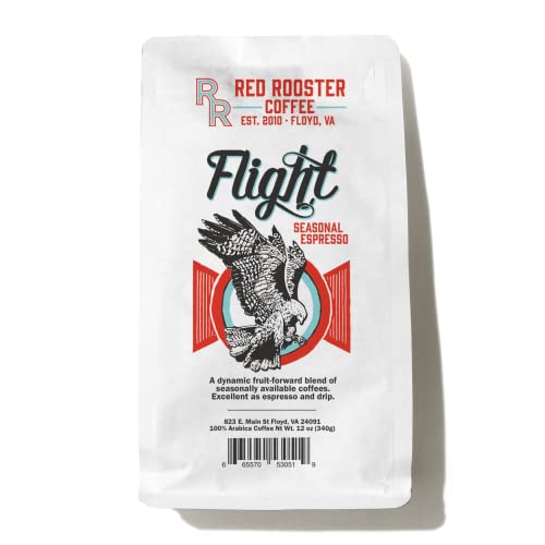 Red Rooster Coffee Flight Seasonal Espresso 12 oz Grano miniatura 1