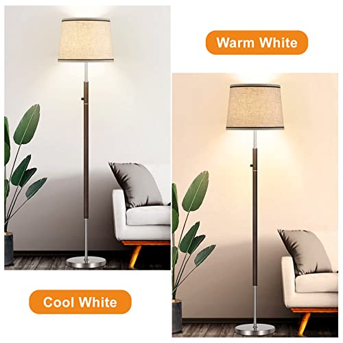 Drum Lampshades Set of 2, Fabric Lampshades for Table & Floor Lamps, Medium Size 13" Top x 11" Bottom x 10" High, Natural Linen Hand Crafted, Lamp Shade Harp Holder Included - Thumbnail 7