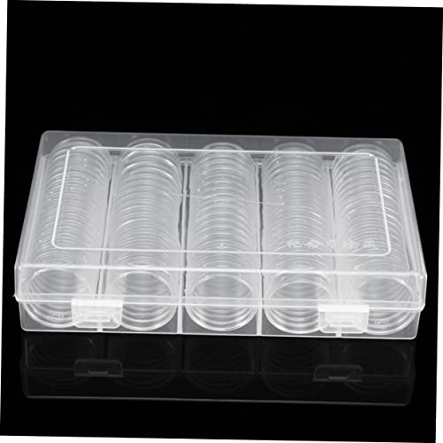 Set 1 caja organizadora transparente para monedas miniatura 4