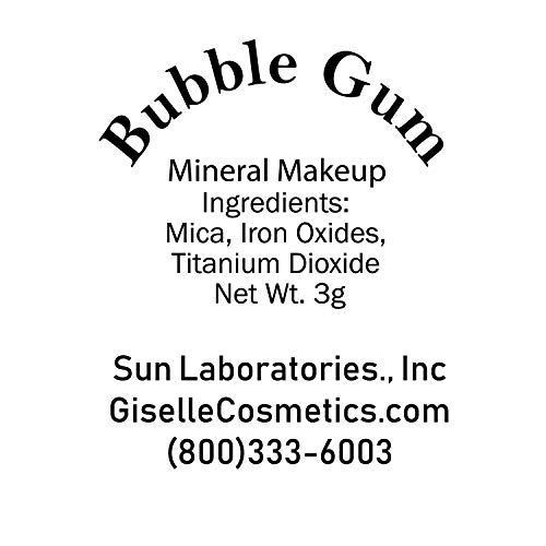 Giselle Cosmetics Mineral Eyeshadow Bubble Gum Make Up Loose Powder Organic Makeup 3 Grams #TOP6