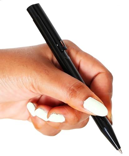 Image of worison Elegant Slim Metallic Retractable Ballpoint Pens Smooth, Sturdy Ideal for Gifting (Black, Pack of 1)