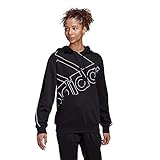 Kapuze mit Kordelzug adidas W Fav Q1 Hd Damen-Sweatshirt, Damen, Sweatshirt, GM5516, schwarz / weiß, L
