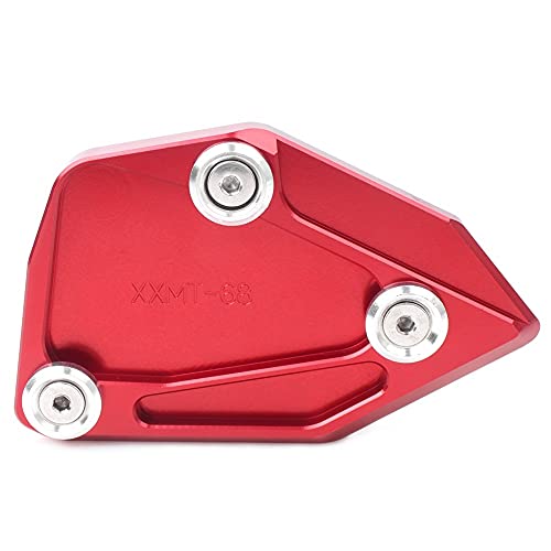 Pied agrandir pad béquille latérale moto en aluminium CNC