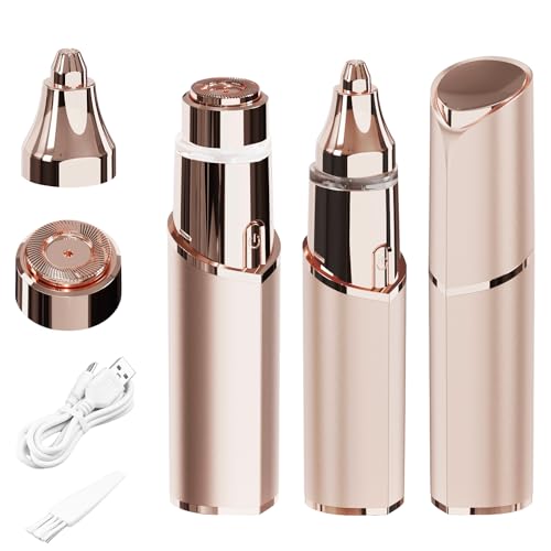 BEENLE Épilateur Facial pour Femme, 2 en 1, épilation indolore, Tondeuse à Sourcils, Rasoir...