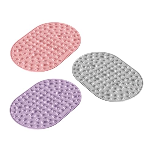 Alfombra de masaje para pies de silicona con diseño antideslizante y puntos de acupresión, para pilates, fitness y relajación miniatura 3