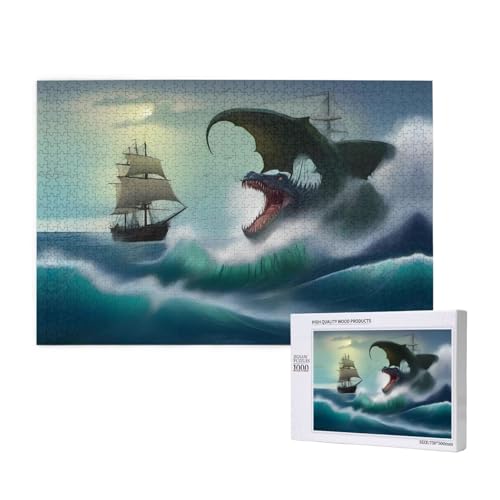 Poezjzw Siren in The Sea Classic Jigsaw 1000 Pieces Wooden