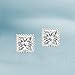 Diamond Stud Earring | 6 Carat IGI Certified Princess Shape Lab Grown Diamond Stud | 18K in Rose Gold | Circa Lab Diamond Stud Earrings | Prong Setting | FG-VS1-VS2 Quality | Friendly Diamonds
