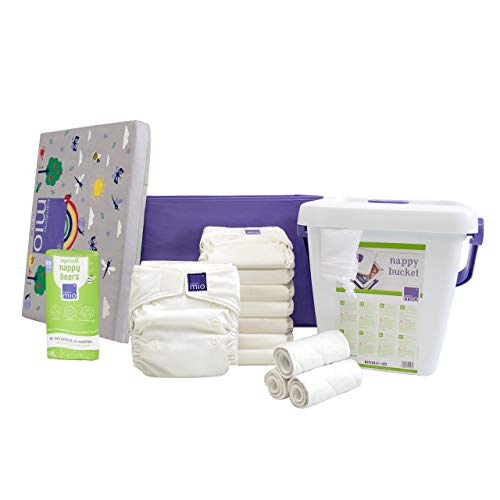 Couches classiques en tissu blanc Bambino Mio Miosolo bébé lavable tout-en-un