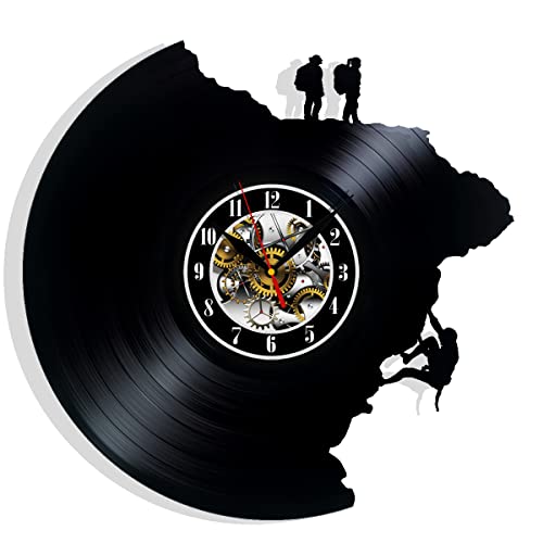 Product Image of the Climbing Decor Vinyl Record Clock Home Design Wall Art