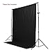 StudioFX Muslin Backdrop 100% Cotton Photography Photo by Kaezi Photo (Black Muslin - 10ft x 10ft)