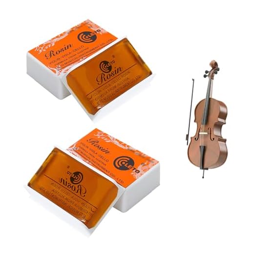 2 PCS Colofonia para Violín, Resina Natural para Arco de Violín, Viola y Violoncello - Mejora la Pronunciación del Instrumento Musical, Gran Agarre y Bajo Nivel de Polvo