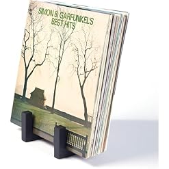 Vinyl Record Holder Sturdy Metal Stand, Record Storage Organizer for 12 Inch LPs, Matte Black Vinyl Display Rack,Album Holder for Shelves,Desks - Les Beatles, Paul McCartney, John Lennon, RIngo Starr, George Harrison