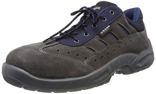 Base Protection Colosseum Scarpa Antinfortunistica, Unisex adulto, Grigio/Blu, Taglie 36