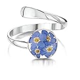 variabel Traumhafte Schmuck-Kollektion aus 925er-Sterling-Silber und echten Blumen.