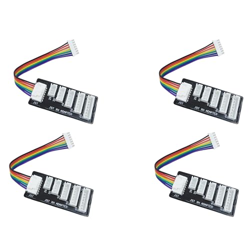 4Pack JST-XH Balance Board 2-6S Lipo Battery Charger Extend Expansion Board Adapter Converter for RC Car Truck Lipo Battery Charging