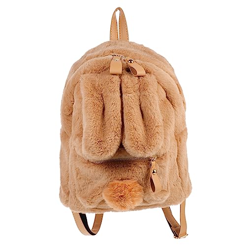 Sac à bandoulière décontracté peluche noir fille BESPORTBLE mode