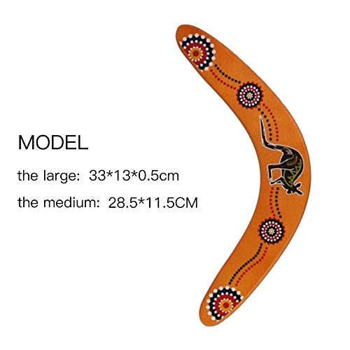 image for Asdbsa Wooden Boomerangs, Classic Returning Boomerangs with Colorful A