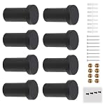 JXRSKJ – JXRSKJ 8Pcs Handtuchhaken Schwarz, Edelstahl Handtuchhaken k