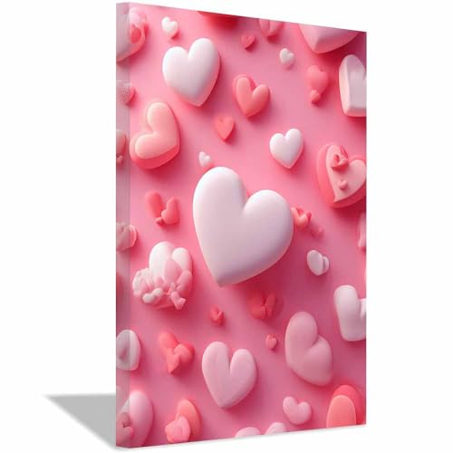 Toile murale Saint-Valentin rose 40x60cm pour créer un cocon cocooning