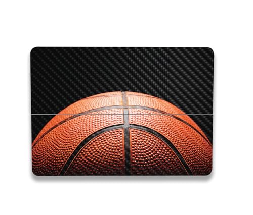 Image of MightySkins Carbon Fiber Skin Compatible with Microsoft Surface Laptop Studio 2 (2023) Full Wrap Kit - Basketball World | Protective, Durable Textured Carbon Fiber Finish | Made in The USA