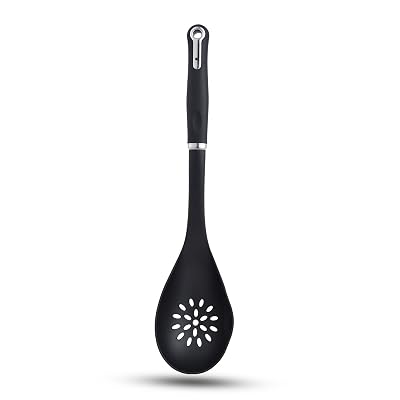 BERGNER Master Pro Nylon Slotted Spoon (Black), Standard