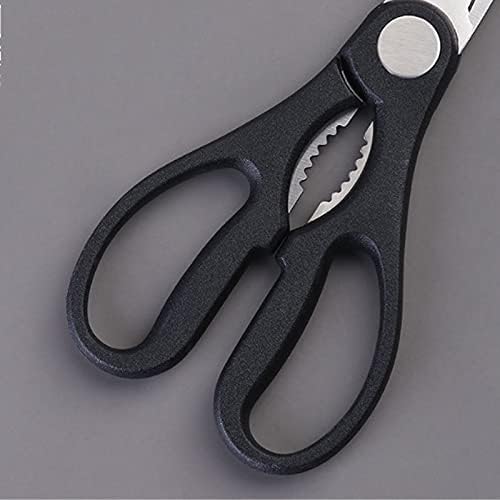 AVFORA Craft Scissors Multi-Purpose Stainless Steel Scissors, Suitable for Kitchen, Cutting Chicken Bones and Other Foods, with Black Handles Scissors