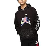 Kapuze mit Kordelzug Nike Jungen Jumpman Classic Ii Po Jacke, schwarz, 10-12Y