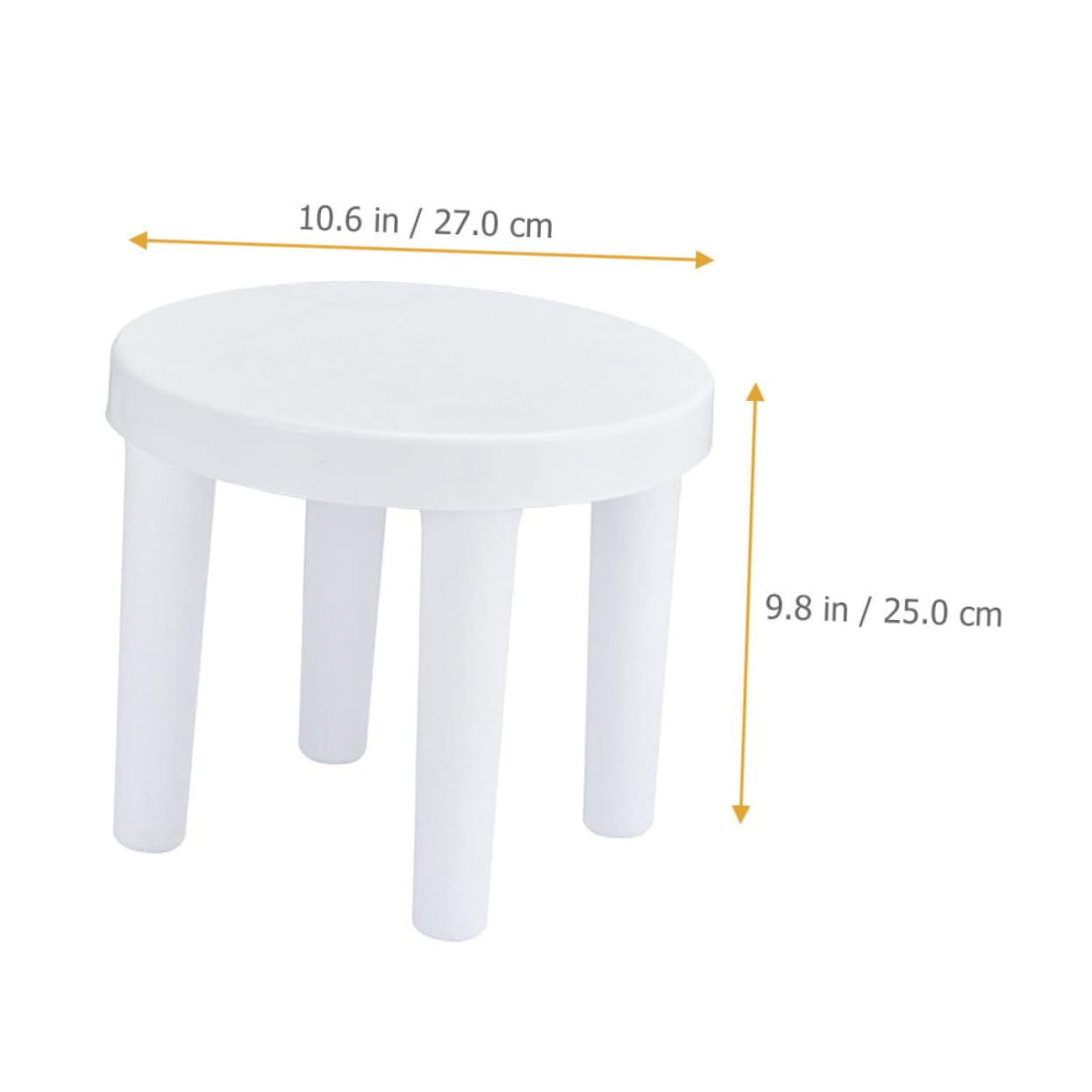 Luxshiny Sgabello Antiscivolo Per Bambini Tre Gambe Piccolo Sgabello Da Bagno e Soggiorno Impilabile Leggero e Sicuro Per Uso Domestico e Bagno (25x27 Cm)