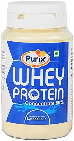 Purix® Whey Protein Concentrate 80%, 75g | Cake Vegetarian Egg Substitute | Cake Improver | 75g