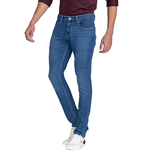 Image of Spykar Men's Slim Fit Low Rise Casual Jeans