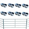 Horse Panel Clamps 1-7/8" – Heavy-Duty Galvanized Livestock Corral & Fence Clamps for Horses & Livestock – 8 Pack