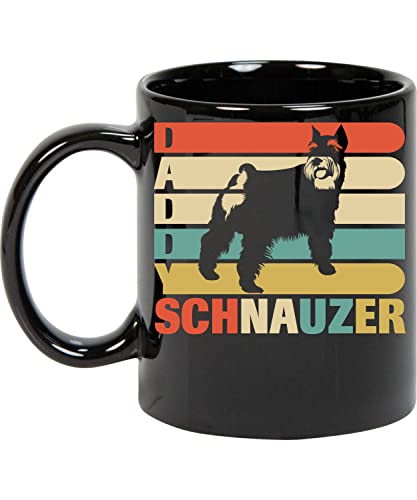Maynard Ruiz Coffee Mug Gift Mug for Who Lover Schnauzer Dog Black Mug for Dad, Father Gift for Father's Day Bday 270425