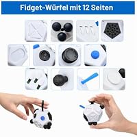 VCOSTORE Fidget Cube mit 12 Seiten, Infinity Cube Fidget Anti Stress Würfel Spielzeug für Erwachsene Kinder mit ADHS,ADD,ASD,ADHD – Ansicht 4