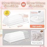 Fireproof Hot Glue Gun with 30pcs Glue Gun Sticks (130 x 7 mm), Mini 20W Hot Glue Gun kit, Fast Heating | Anti-Drip for Kids DIY School Craft Projects and Quick Home Repairs - Image 2