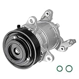 AC Compressor with A/C Clutch Fit for Dodge for Ram 1500 2500 3500 PICKUP 5.7L 2003 2004 2005 2006 2007 2008 (5.7L Pickup Only), Replaces CO 10802C, Air Condition automotive replacement