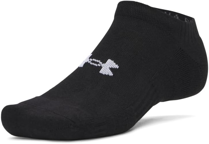 Under Armour Unisex Performance Cotton No Show Socks 3 Pack