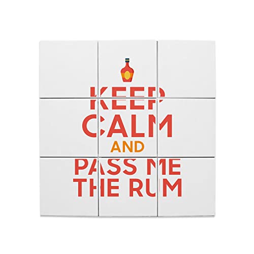 Carreaux céramique Keep Calm parfaits pour décorer un bar de salon convivial