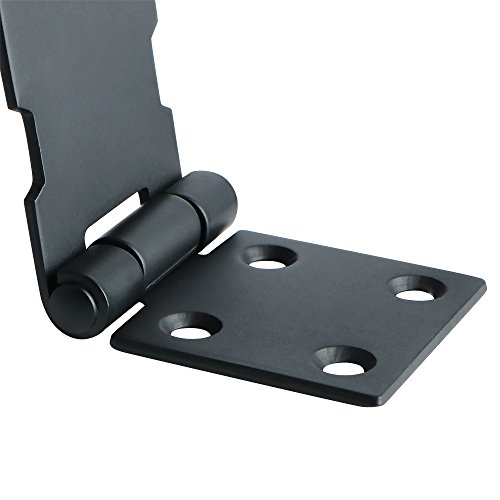 Alise 4 Inch Padlock Hasp Door Clasp Hasp Latch Lock For Barn Cabinet Pet Cage Garden Bathroom Garage Window Sliding Doors,Ms99-B Sus 304 Stainless Steel Matte Black #TOP4