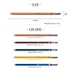 OHTO WN01 Wooden Mechanical Pencil, 0.5mm Fine Point, Standard Long Barrel, Dark Red Body, Made from Incense Cedar, WN01-SP5-EN